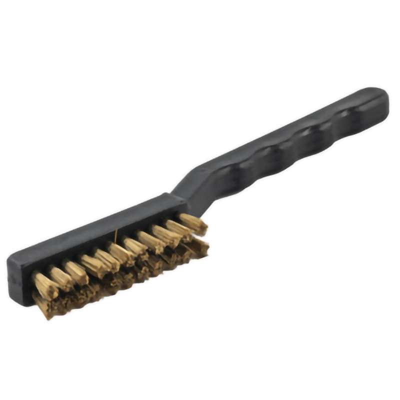 Brush, ESD, 2.4" Toothbrush Style, Brass Bristles